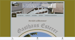 Desktop Screenshot of gasthaus-esterer.de