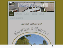 Tablet Screenshot of gasthaus-esterer.de